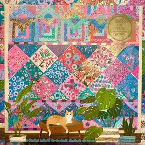 Galison 1000 piece foil puzzle Quilter’s Corner